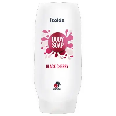 ISOLDA Black cherry body soap 500ml, Krémové tělové mýdlo určené pro mytí citlivé pokožky