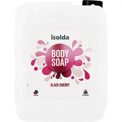 ISOLDA Black cherry body soap 5l, Krémové tělové mýdlo určené pro mytí citlivé pokožky