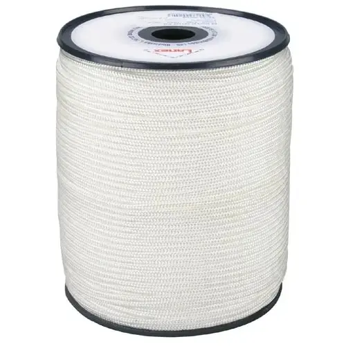 PES šňůra pletená s jádrem žaluziová bílá - 500m/balení