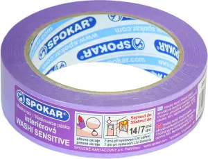 Spokar Washi Sensitive maskovací páska, na citlivé povrchy, 30 mm × 50 m