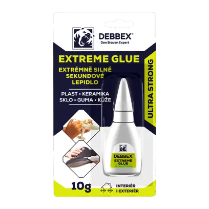 Extrémně silné sekundové lepidlo EXTREME GLUE 10 g dóza transparentní