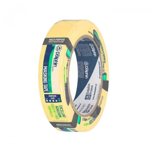 PAPÍROVÁ MASKOVACÍ PÁSKA 60°C 25mm x 50m VYSOKÁ PŘILNAVOST MT-ST-6273