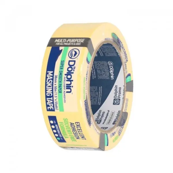 PAPÍROVÁ MASKOVACÍ PÁSKA 60°C 38mm x 50m VYSOKÁ PŘILNAVOST MT-ST-6273