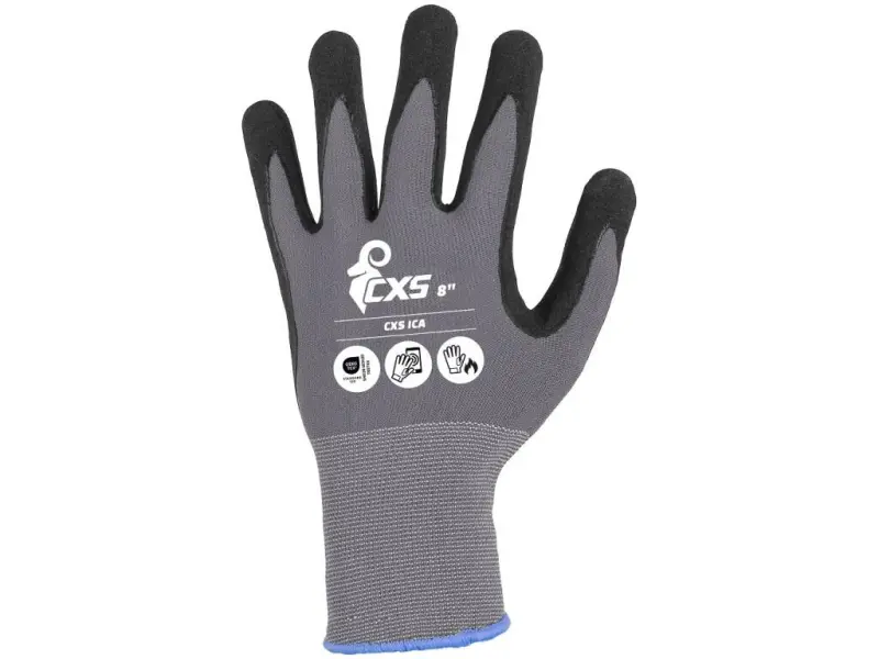 Rukavice CXS ICA, máčené v nitrilu, vel. 10