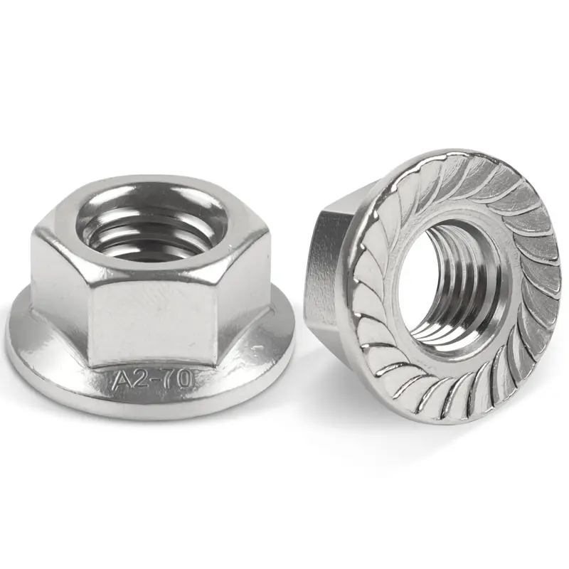 Matice DIN 6923 nerez A2 M12 s ozubením Matice DIN 6923 nerez A2 M12 s ozubením