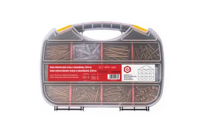 Sada - Univerzální vruty a hmoždinky 620ks