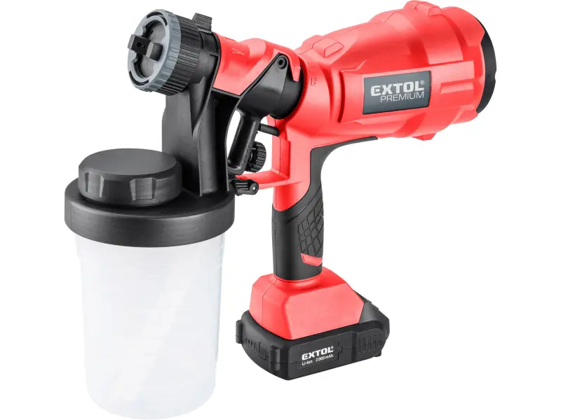 pistole stříkací HVLP aku SHARE20V, 20V Li-ion, 2Ah pistole stříkací HVLP aku SHARE20V, 20V Li-ion, 2Ah