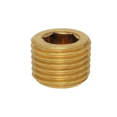 Zátka DIN 906 mosaz R 1/8
