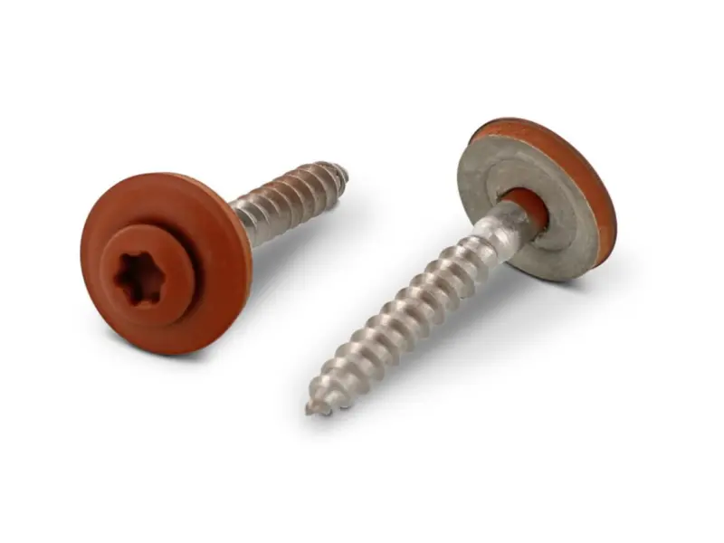 Vrut s podl. 15mm, nerez A2 4,5x60 Torx RAL8004 (Art.8790) Vrut s podl. 15mm, nerez A2 4,5x60 Torx RAL8004 (Art.8790)