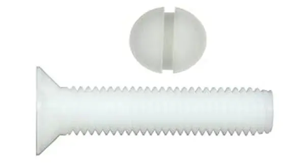 Šroub záp. hlava DIN 963 polyamid M6x20 Šroub záp. hlava DIN 963 polyamid M6x20