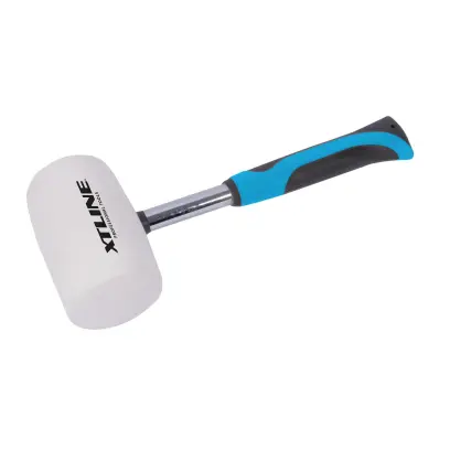 Palička gumová bílá - kovová pogumovaná násada | 65 mm