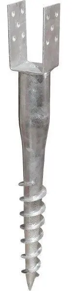 Zemní vrut s patkou U 70x70/700