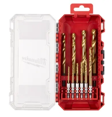 Milwaukee 10ks sada vrtáků Red Hex do kovu SWave HSS-G TiN