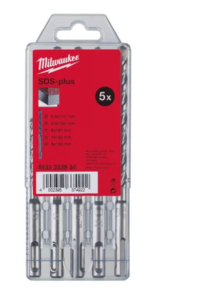 Milwaukee Sada vrtáků M2 Ø5,5 x 110 ; Ø5,5/6/7/8 x 160 mm