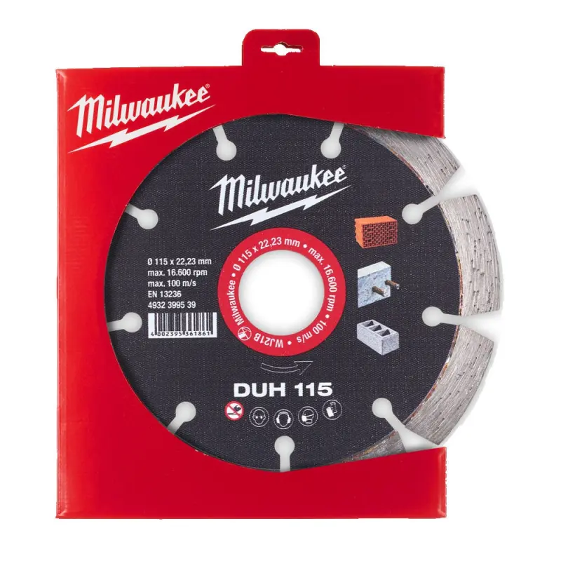 Milwaukee Diamantový kotouč DUH 115 x 22,2 mm Milwaukee Diamantový kotouč DUH 115 x 22,2 mm