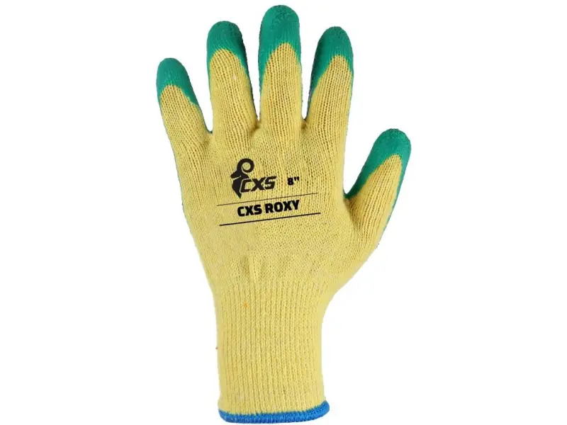 Rukavice CXS ROXY, máčené v latexu, vel. 08