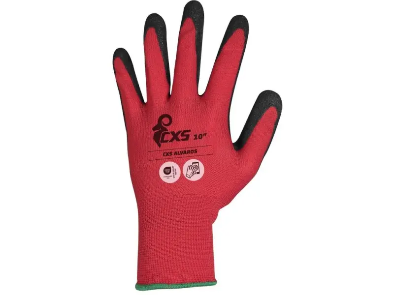 Rukavice CXS ALVAROS, máčené v nitrilu, vel. 11