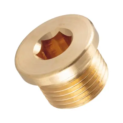 Zátka DIN 908 mosaz G 1/8