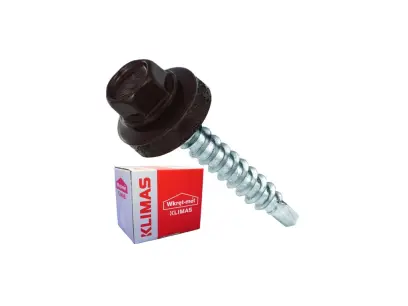 Šroub samovrtný 4,8x55mm + EPDM podložka, RAL 8017 Čokoládová hnědá