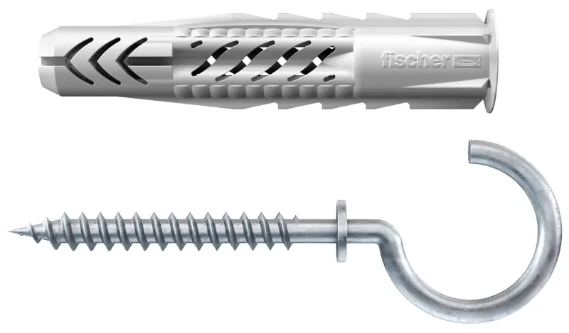 fischer univerzální hmoždinka UX 8 x 50 RH s límečkem a kulatým hákem fischer univerzální hmoždinka UX 8 x 50 RH s límečkem a kulatým hákem
