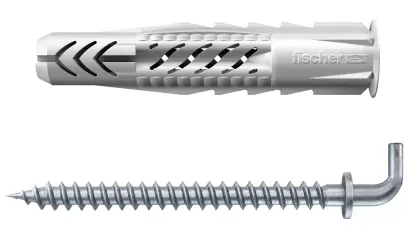 fischer univerzální hmoždinka UX 6 x 35 WH s límečkem a závitovou skobou