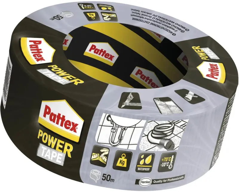 Pattex Power Tape stříbrná 50 mm/50 m Pattex Power Tape stříbrná 50 mm/50 m
