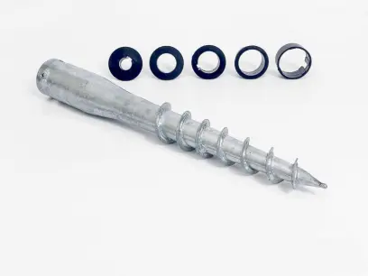 Zemní vrut pr.68x650 s plast. redukcemi