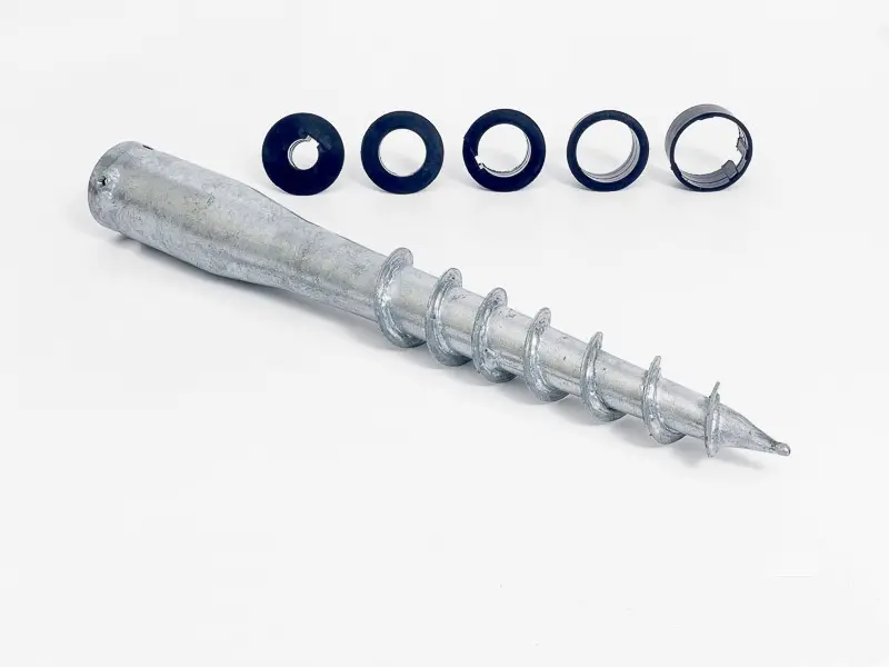 Zemní vrut pr.68x650 s plast. redukcemi