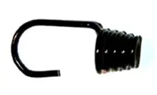 Hák na gumolana 8 - 10mm, černý komaxit Hák na gumolana 8 - 10mm, černý komaxit