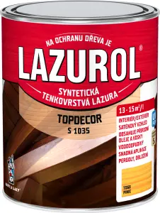 Lazurol Topdecor S1035 tenkovrstvá lazura na dřevo T060 pinie, 750 ml