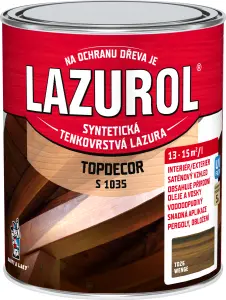 Lazurol Topdecor S1035 tenkovrstvá lazura na dřevo T026 wenge, 750 ml Lazurol Topdecor S1035 tenkovrstvá lazura na dřevo T026 wenge, 750 ml