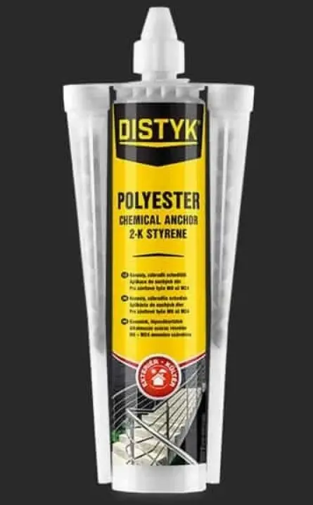 Chemická kotva POLYESTER 2K STYREN 300 ml Distyk