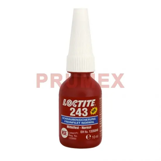 Loctite 243 10 ml zajištění šroubů střední pevnost