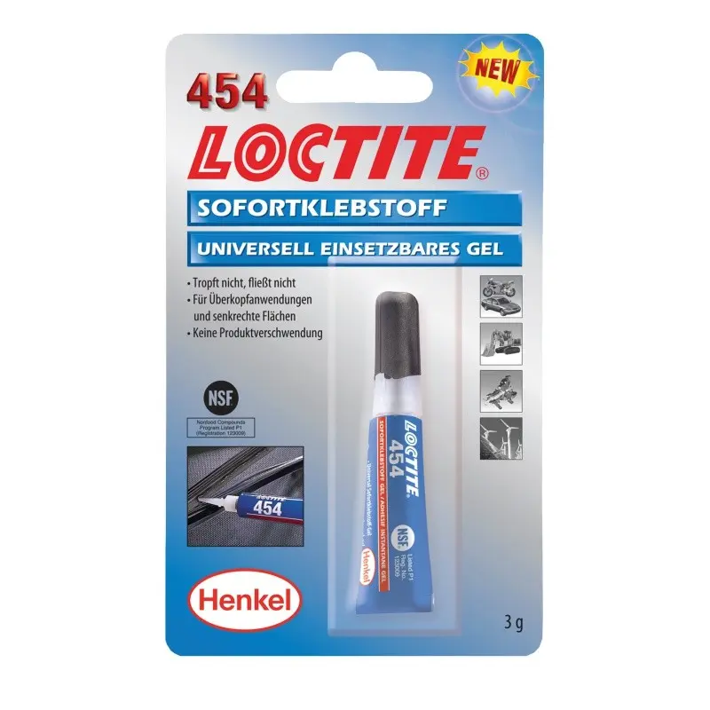 Loctite 454 3 g vteřinové lepidlo gel Loctite 454 3 g vteřinové lepidlo gel