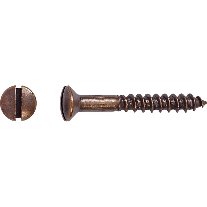 Vrut do dřeva, ČH, DIN 95 mosaz/brün 4,5x60