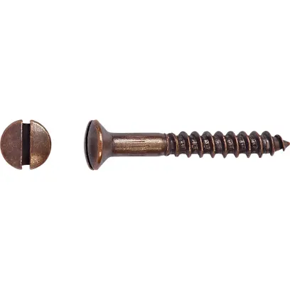 Vrut do dřeva, ČH, DIN 95 mosaz/brün 4x20