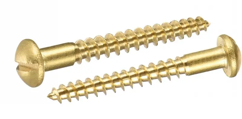 Vrut s půl. hlavou DIN 96 mosaz 5x45