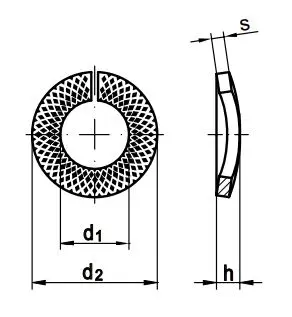 Art. 88130 Podložka VSK nerez 1.4310 20