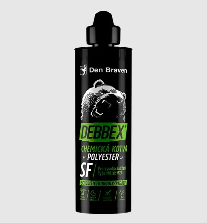 Chemická kotva bez styrenu POLYESTER SF Debbex 380 ml Chemická kotva bez styrenu POLYESTER SF Debbex 380 ml