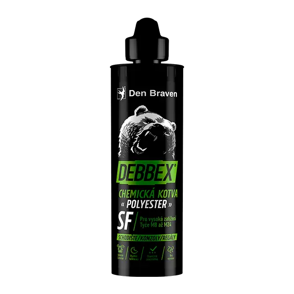 Chemická kotva bez styrenu POLYESTER SF 380 ml kartuše šedá