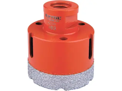 korunka vykružovací diamantová, O 53mm, závit M14