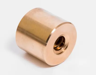 Matice Trapézová Kruhová Bronz Tr14x3 (30x28) Levá