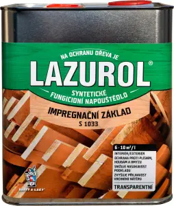 LAZUROL impregnační základ S1033 čirý, 2,5 l