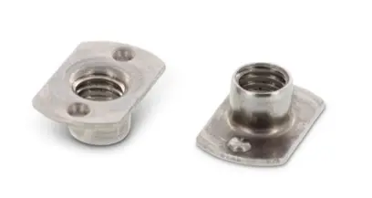 Matice přivařovací bodová Art.9060B nerez A2 M6, 11x19x7,5mm - 2 body