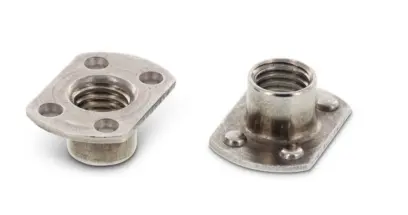 Matice přivařovací bodová Art.9060B nerez A2 M6, 14x22x8,5mm - 4 body