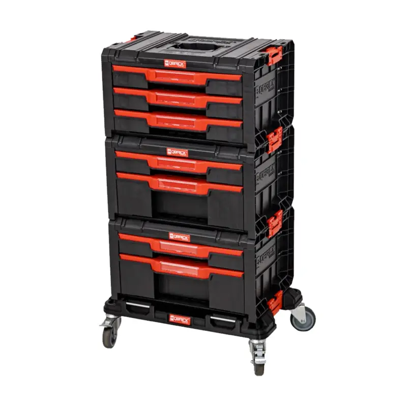 Sada plastových boxů na nářadí Qbrick PRO Drawer Workshop SET 1 | 525x345x885 mm Sada plastových boxů na nářadí Qbrick PRO Drawer Workshop SET 1 | 525x345x885 mm