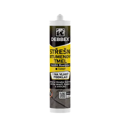 DenBit ROOFPLAST - Střešní bitumenový tmel 280 ml kartuše černá