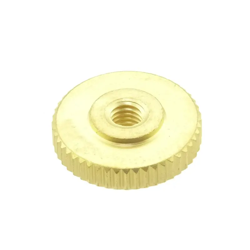 Matice rýhovaná DIN 467 mosaz M10