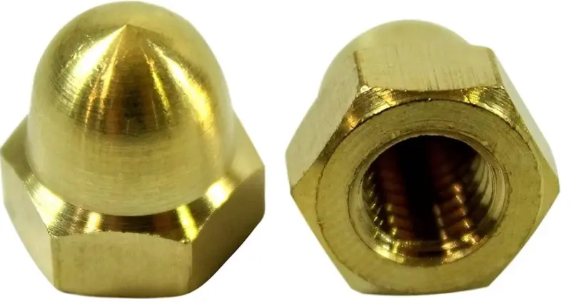 Matice DIN 1587 mosaz M20