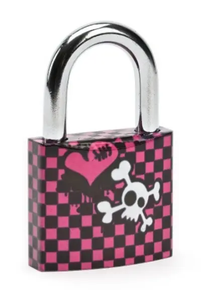 Visací zámek barevný EMO